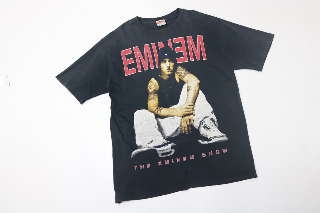 빈티지 00s 에미넴 'The Eminem Show' 랩 티셔츠 (XL) 상품이미지2