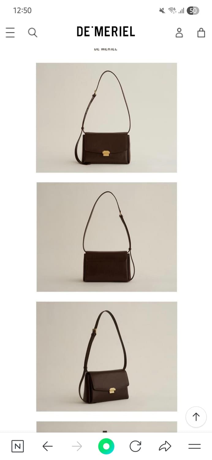 드메리엘 클립 숄더백  DEMERIEL clip shoulder bag 상품이미지5