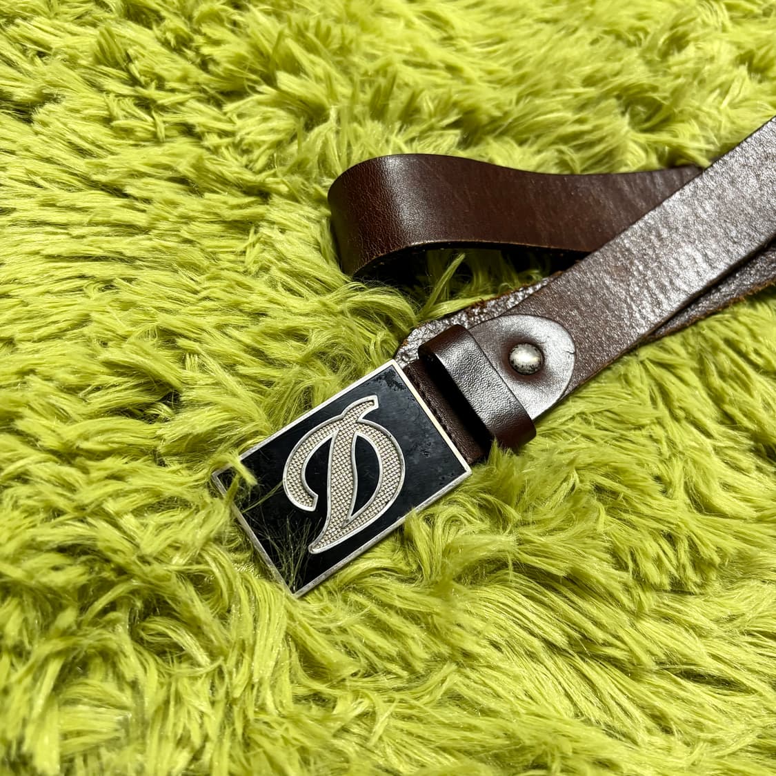 빈티지 빅 버클 레더 벨트 상품이미지2