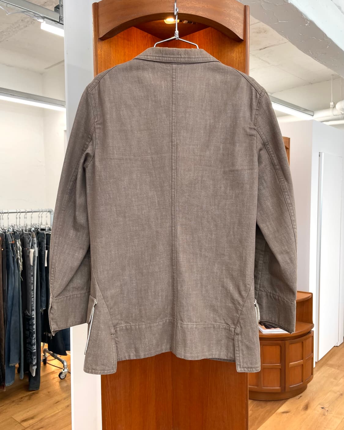 [34] 질샌더 브라운 데님 3버튼 테일러드 자켓 상품이미지6