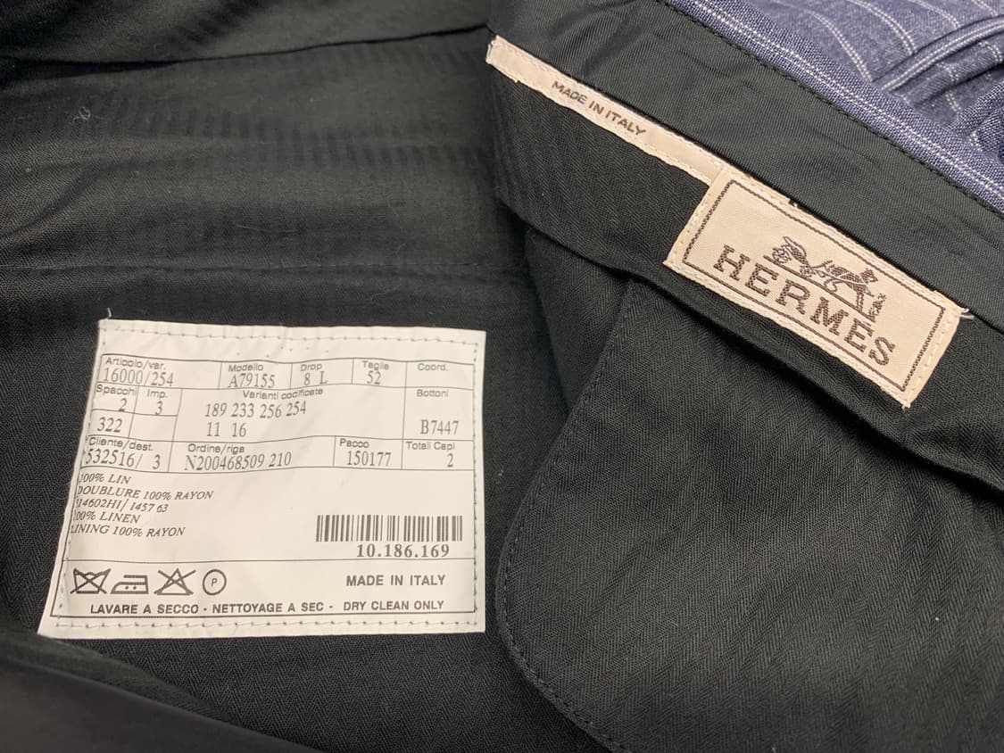 HERMES 에르메스 썸머 싱글수트(리넨)해외발송 상품이미지5