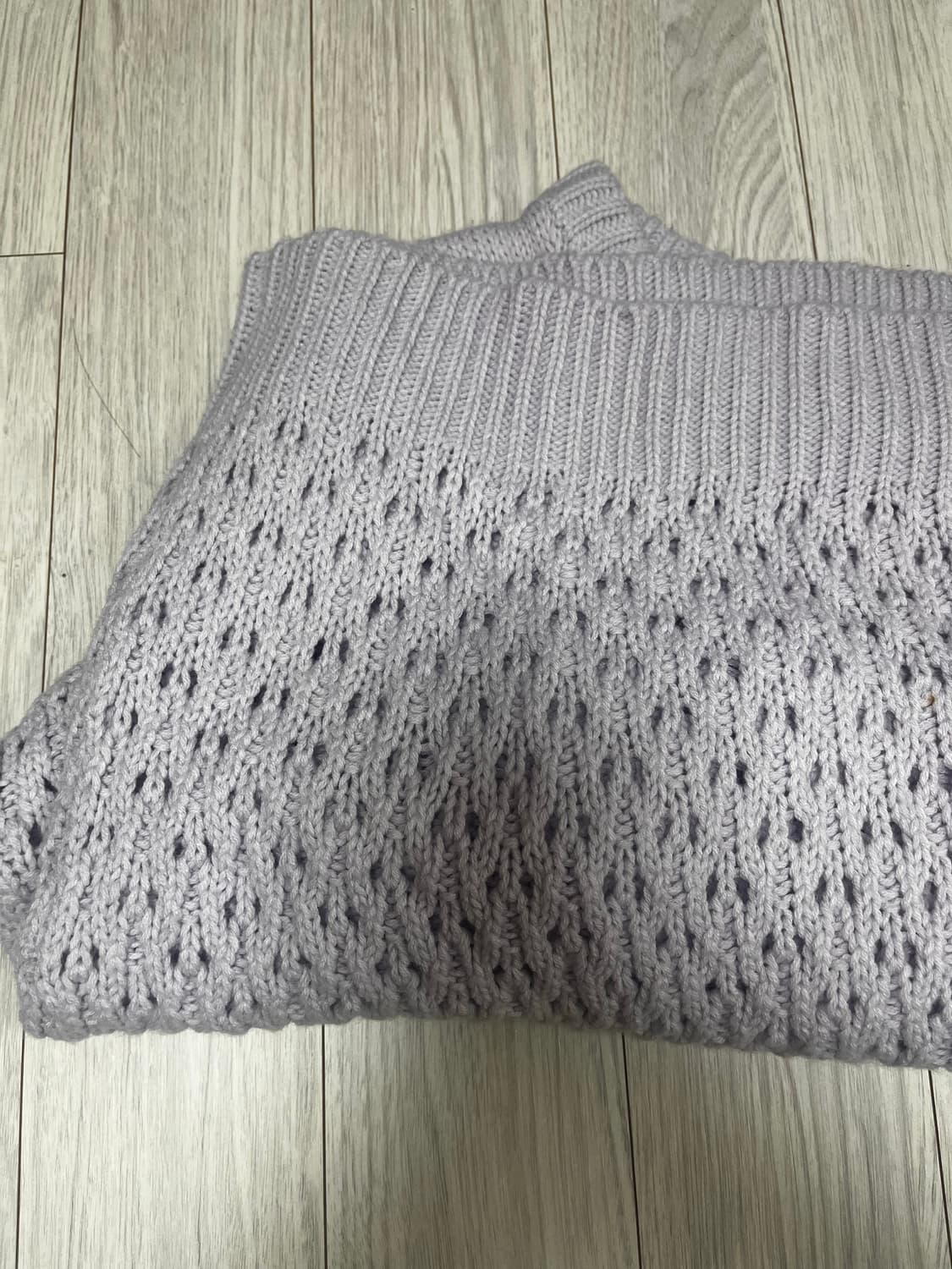 일본 빈티지 연보라 니트 상품이미지2