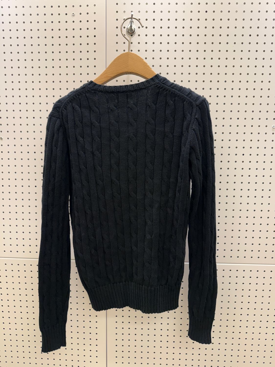 폴로 랄프로렌 네이비 케이블 브이넥 니트 U1028 상품이미지3