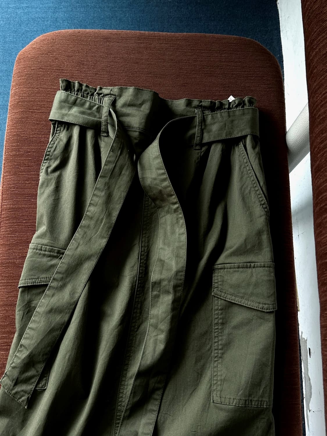 Cotton blend cargo design mid skirt 상품이미지2