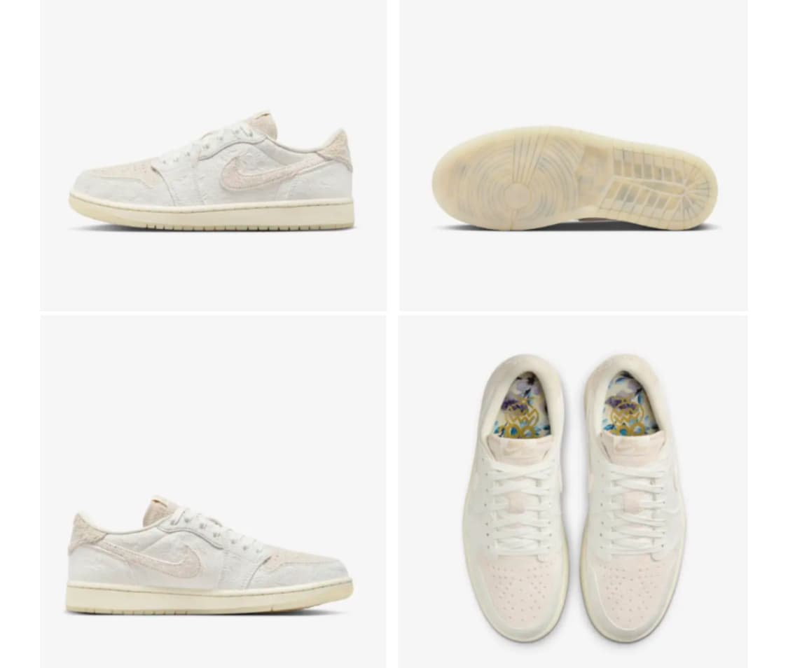 나이키 크리스폴x에어조던1 로우 OG CP 상품이미지2