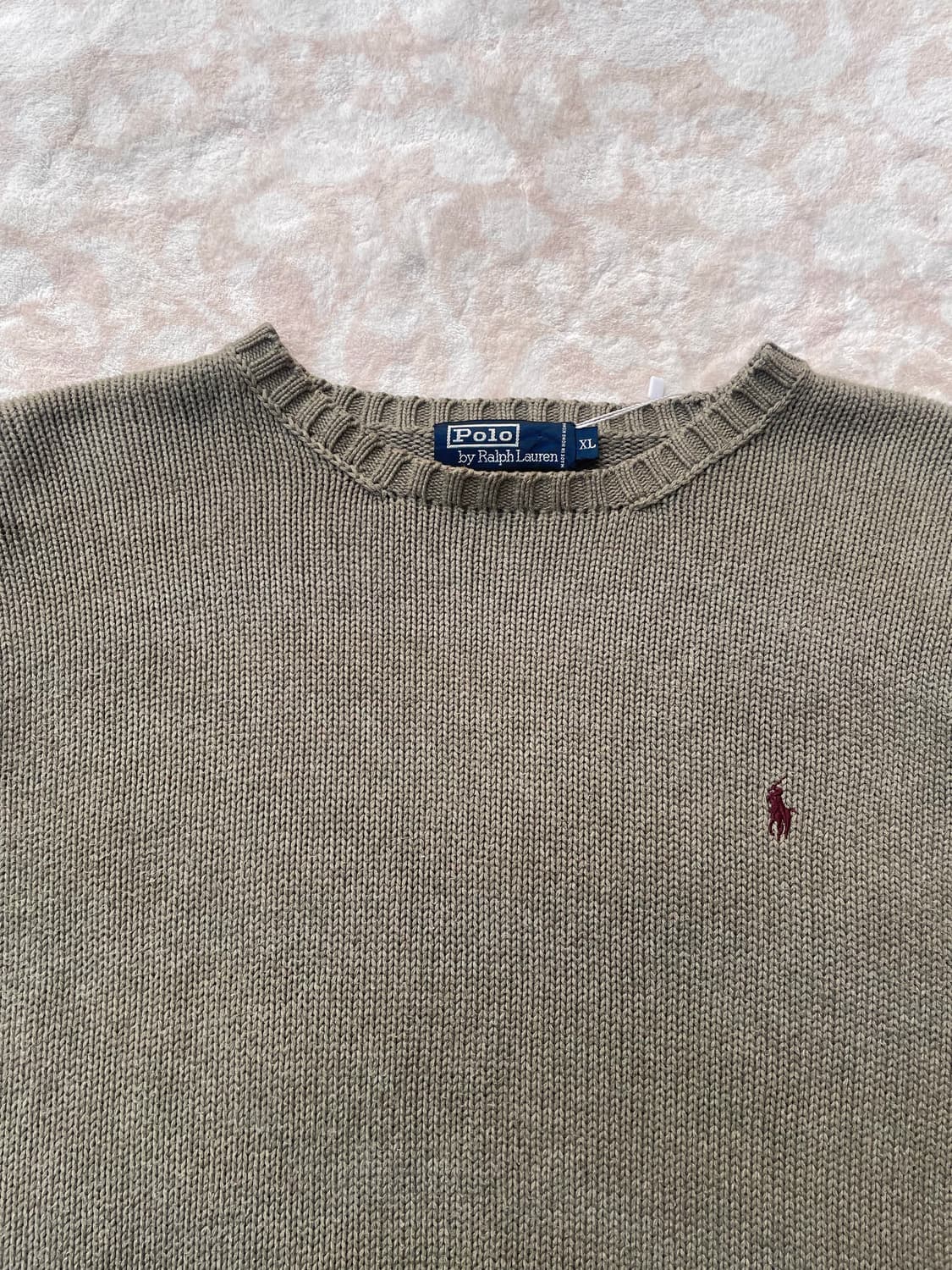 Polo Ralph Lauren 에메랄드 카키 코튼 니트  상품이미지3