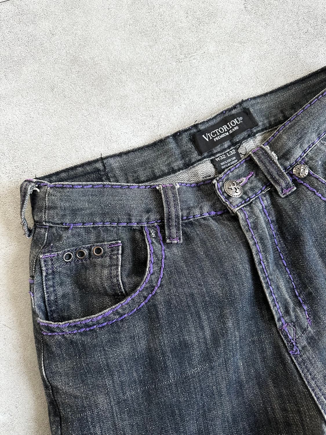Victorious VTG 퍼플 윙 데님팬츠 상품이미지6