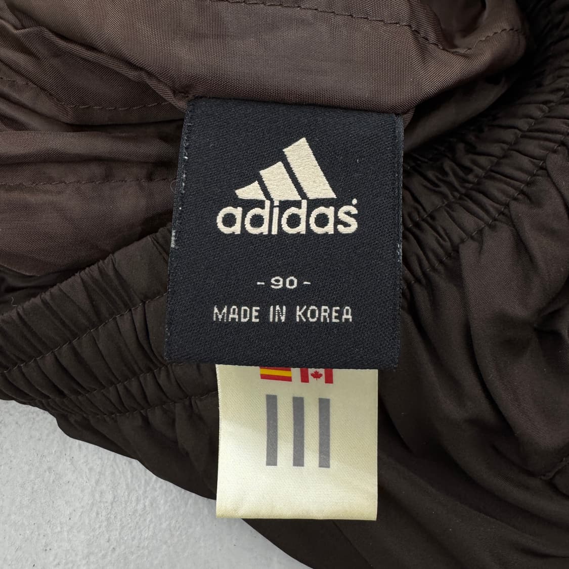 아디다스 00s 초코브라운 삼선 올드스쿨 와이드 바람막이 트랙팬츠 상품이미지5