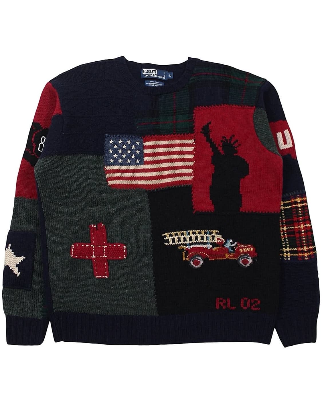 폴로랄프로렌 9/11 테러 추모 울 핸드 니트 RL02 빈티지 상품이미지1