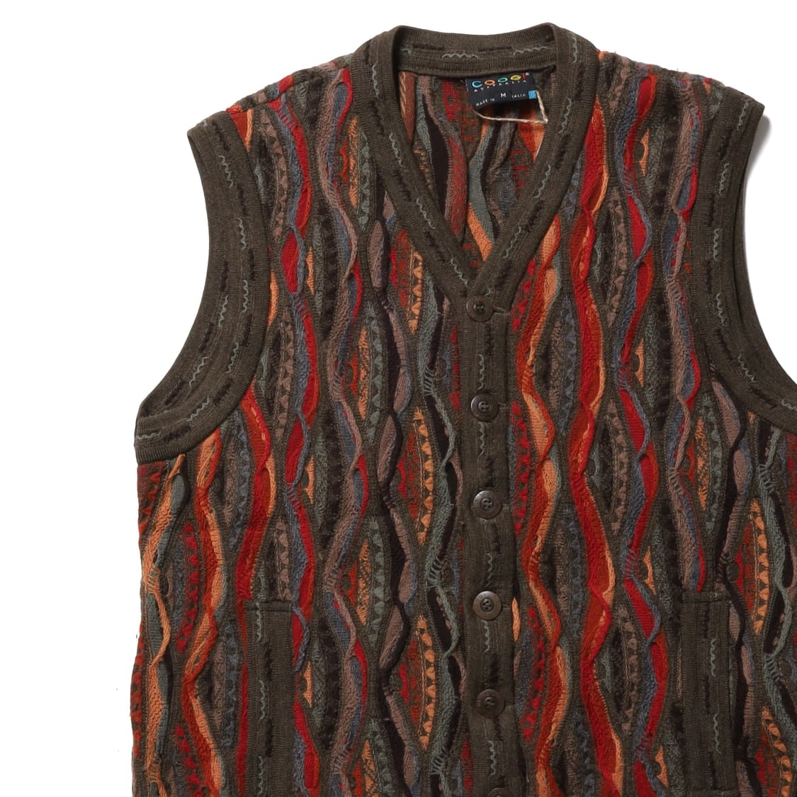 쿠지 Coogi Cable Knit Button Vest 

 상품이미지2