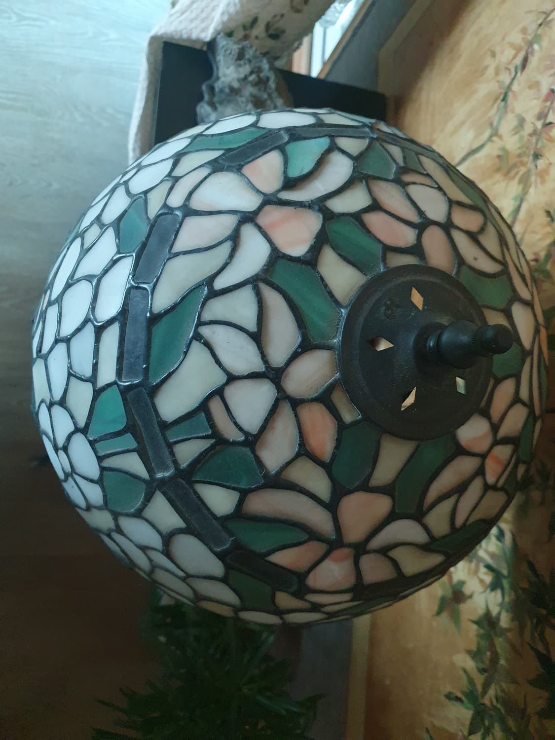 년대좋은 진품 대형 스테인드글라스 조명 스탠드 서양앤틱 아름다움 상품이미지3