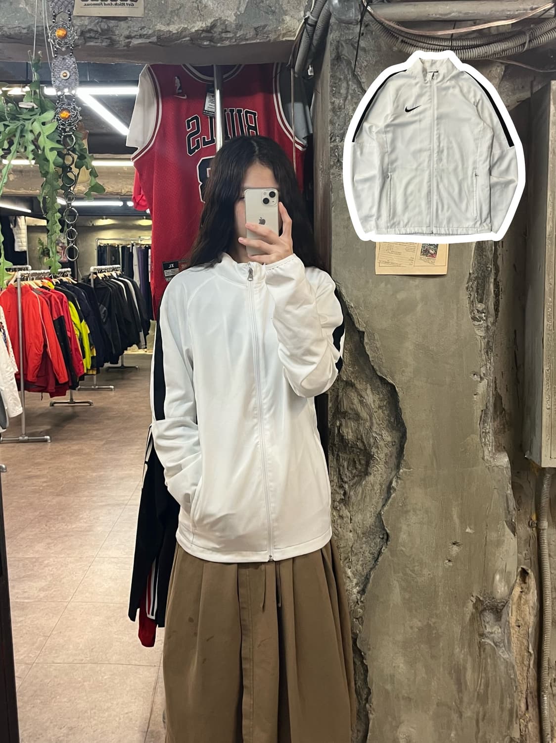 나이키 져지 화이트 S #csz1921 상품이미지1