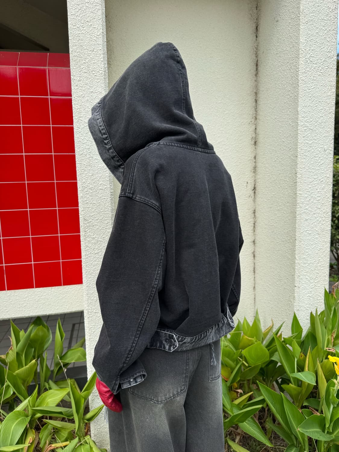 TΣist Denim × Sweat Blend Hoodie / Black 상품이미지4