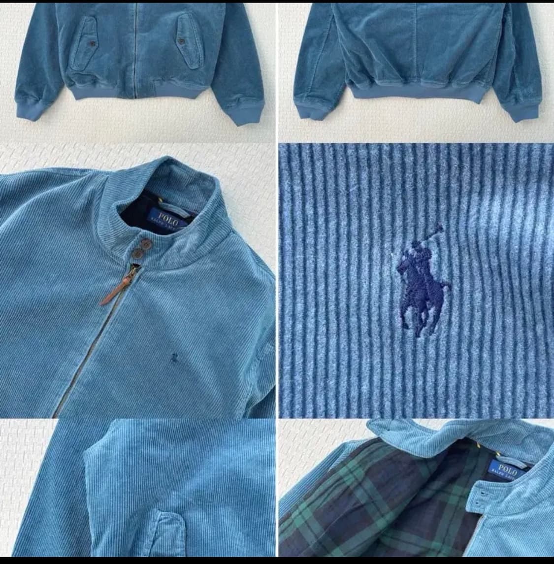 (구매중) 폴로 랄프로렌 바라쿠다 코듀로이 자켓 블루 M~L 구매 상품이미지1