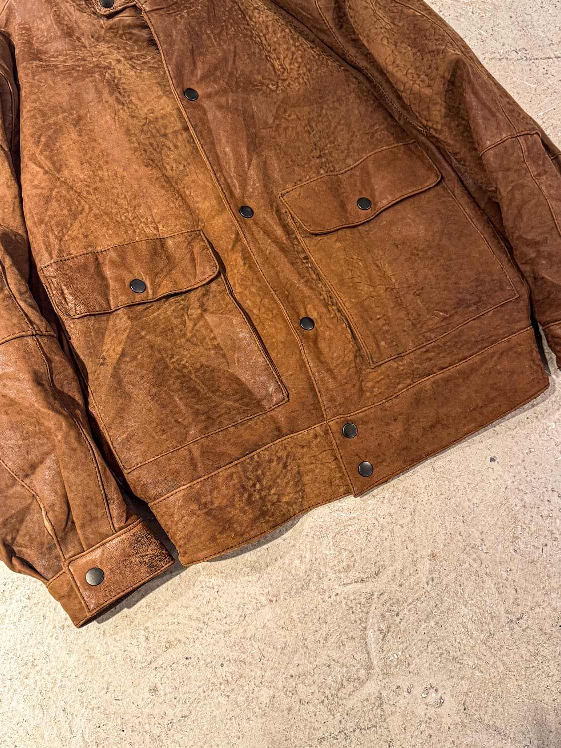 Leather Wear –  Fur Collar Leather Jacke 상품이미지4