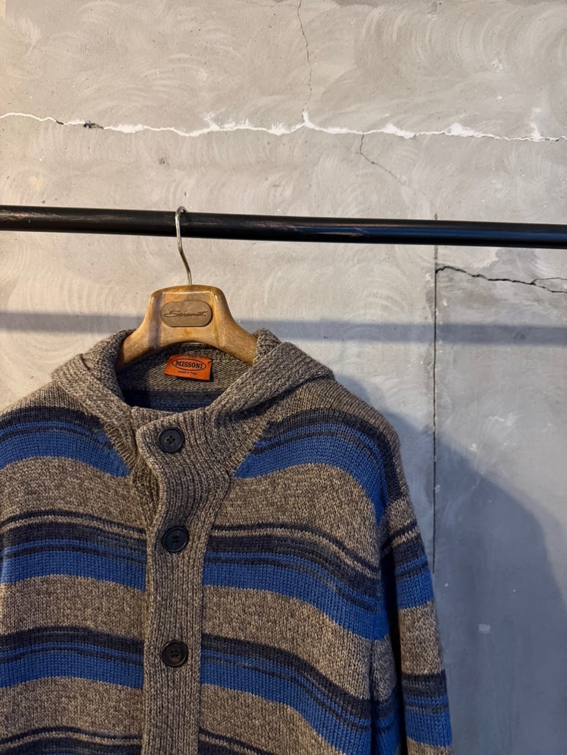 미쏘니 후드 니트 남성105 상품이미지4