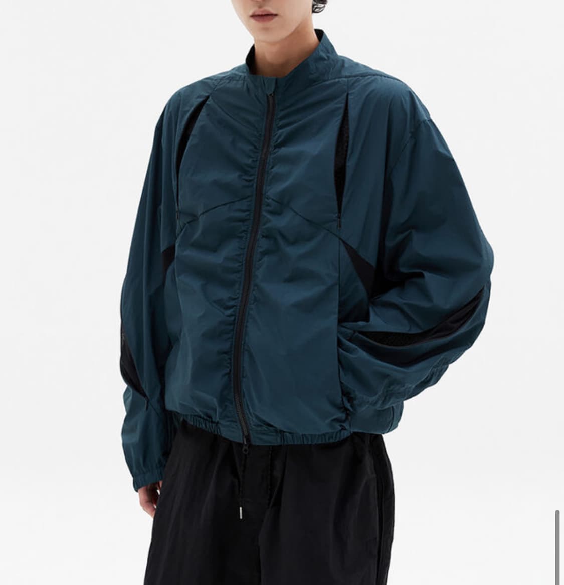 [새상품] 르마드 립스탑 메쉬 윈드브레이커 블루그린 상품이미지1