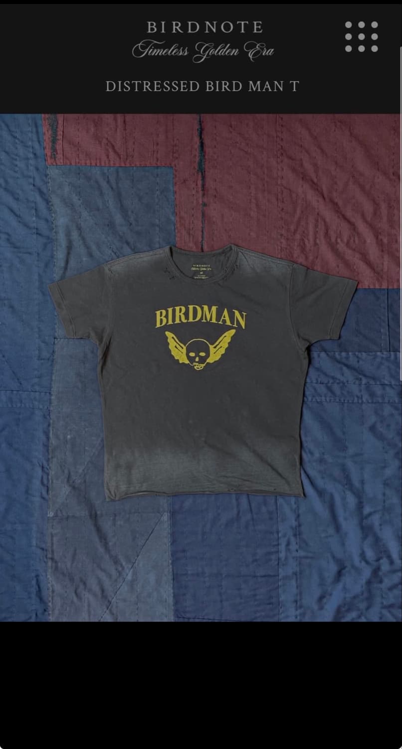 [구매]Birdnote DISTRESSED BIRD MAN T 상품이미지1
