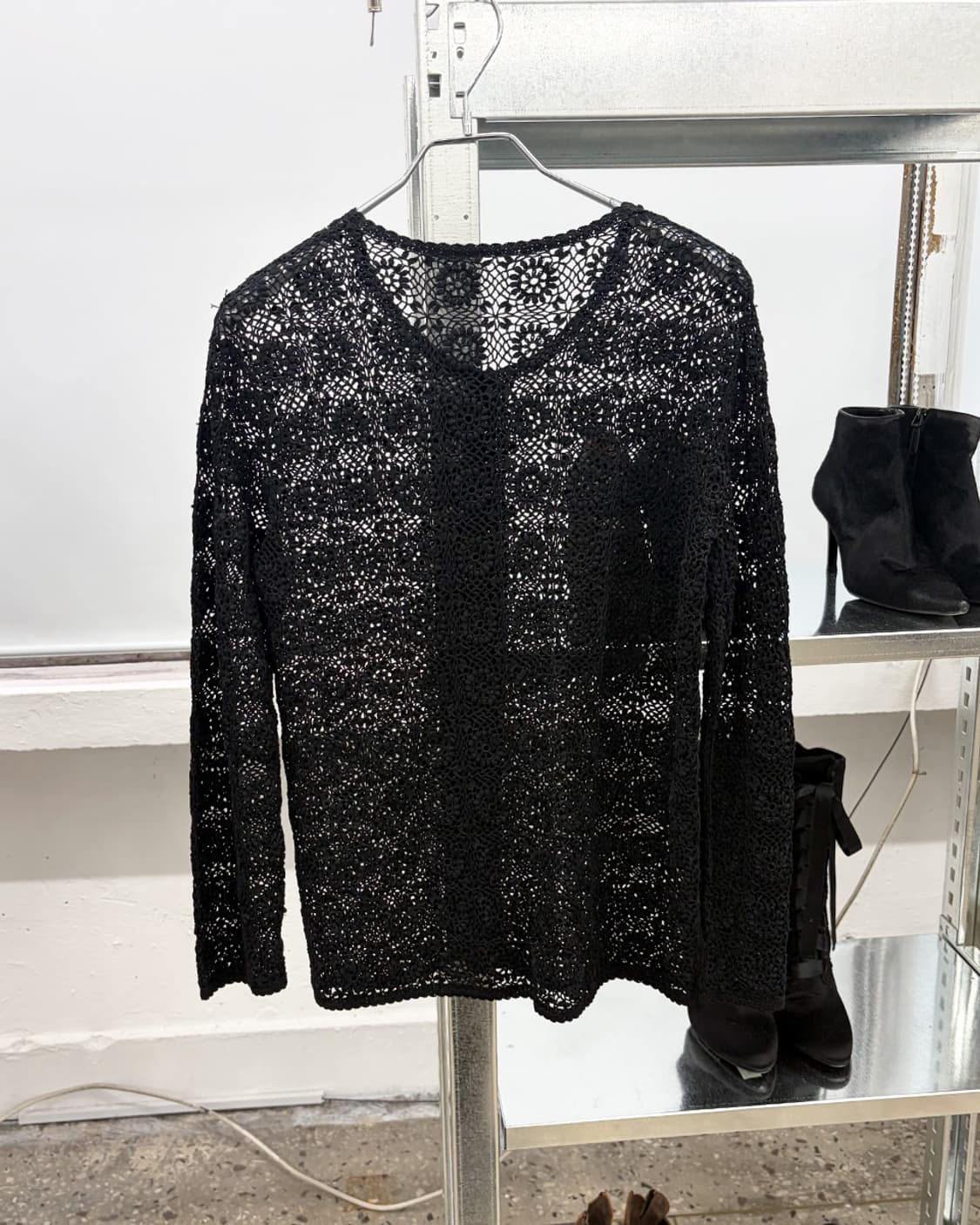 90s 빈티지 핸드 크로쉐 가디건 상품이미지2