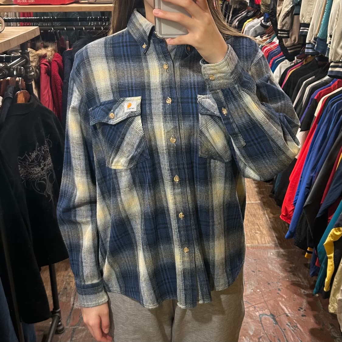 [HI] 칼하트 긴팔셔츠 체크 상품이미지1