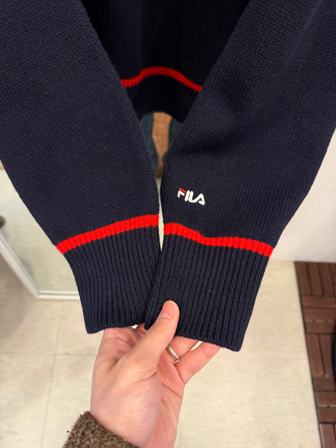 90s Fila 휠라 스포츠 울 니트 상품이미지4