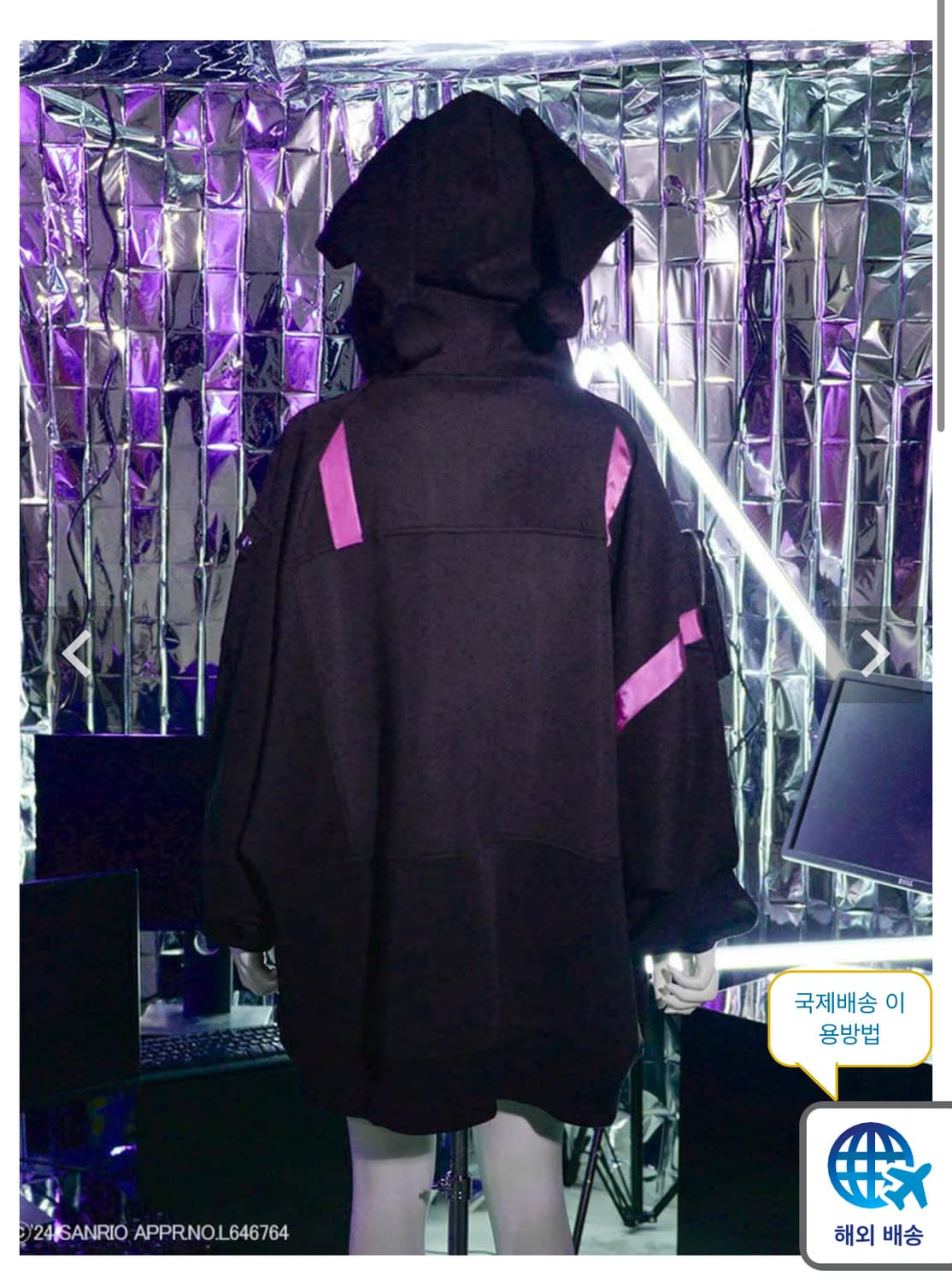 ililil 쿠로미 후드 산리오디마럽지뢰계서브컬쳐제이미에에누케유메텐보 상품이미지7