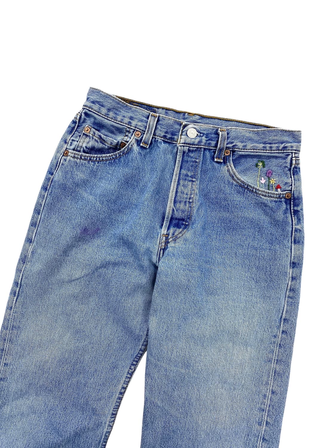 90's 리바이스 501 핸드 자수 [763] 상품이미지3