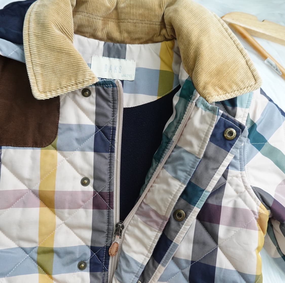 DAKS 닥스 키즈 브리티시 체크 퀼팅 자켓 1850 상품이미지10