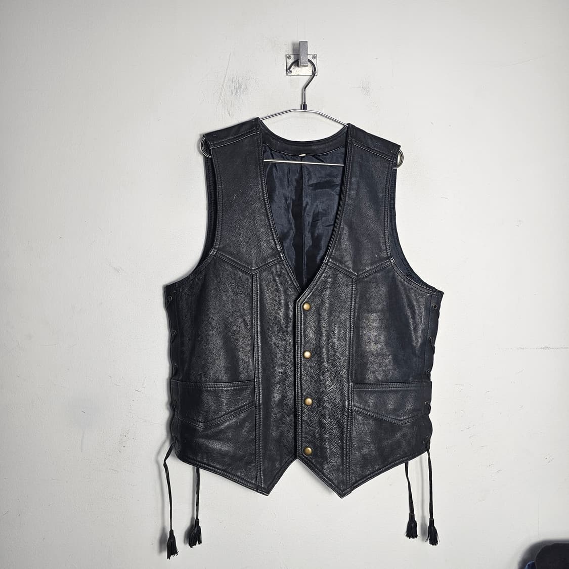 빈티지 웨스턴 가죽 베스트 조끼 인디언 상품이미지3
