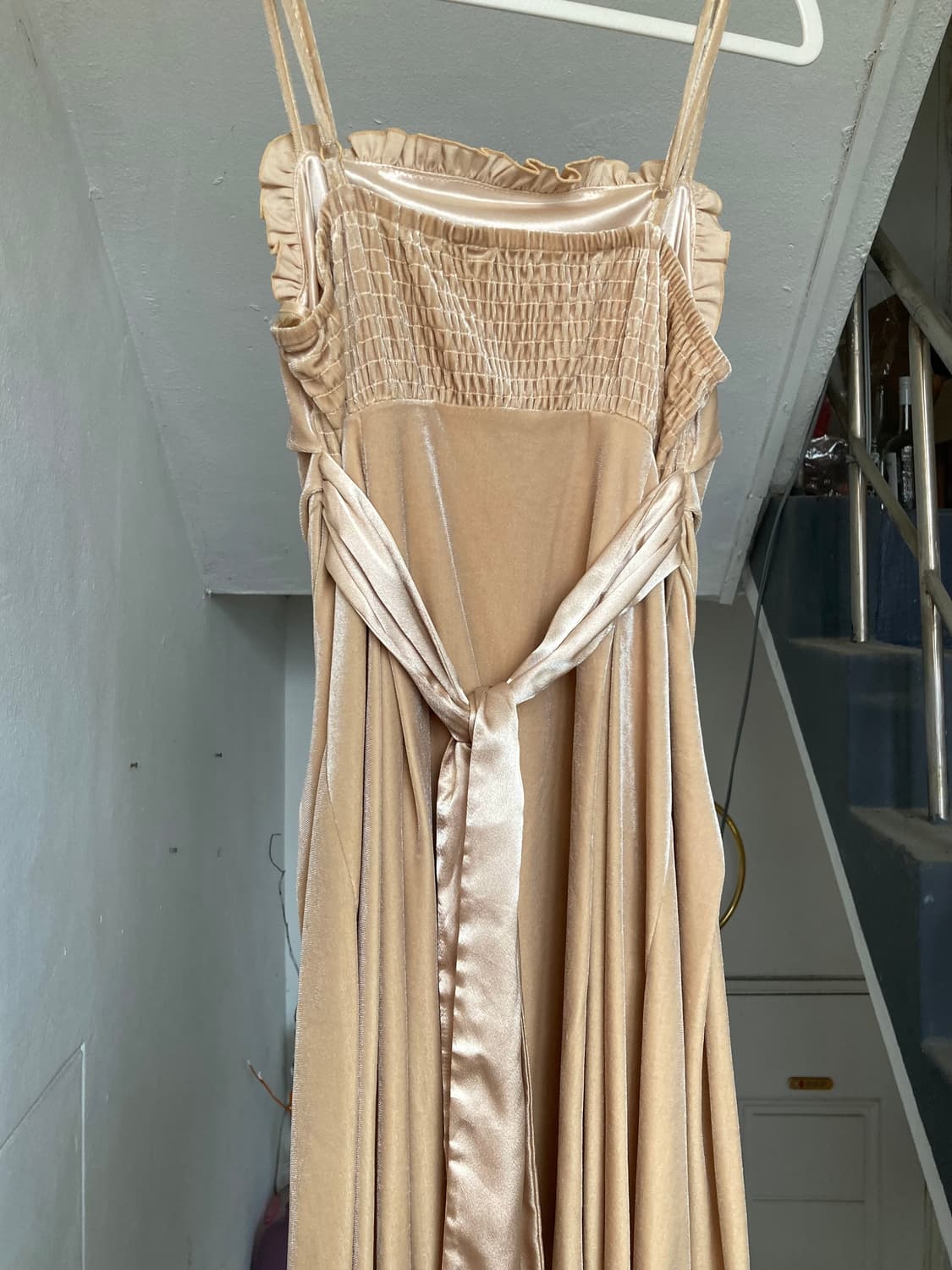 빈티지 벨벳 레이스 드레스 상품이미지6