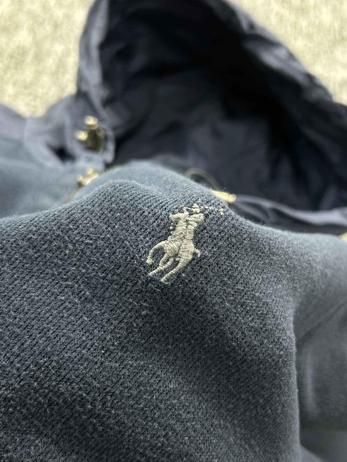 폴로 랄프로렌 네이비 나일론 후드 집업 L   상품이미지4