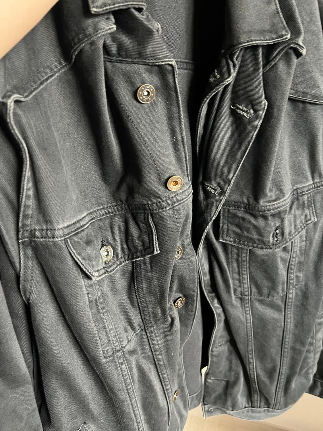 (급처) 와이프로젝트 팝오버 데님 자켓 S 상품이미지3