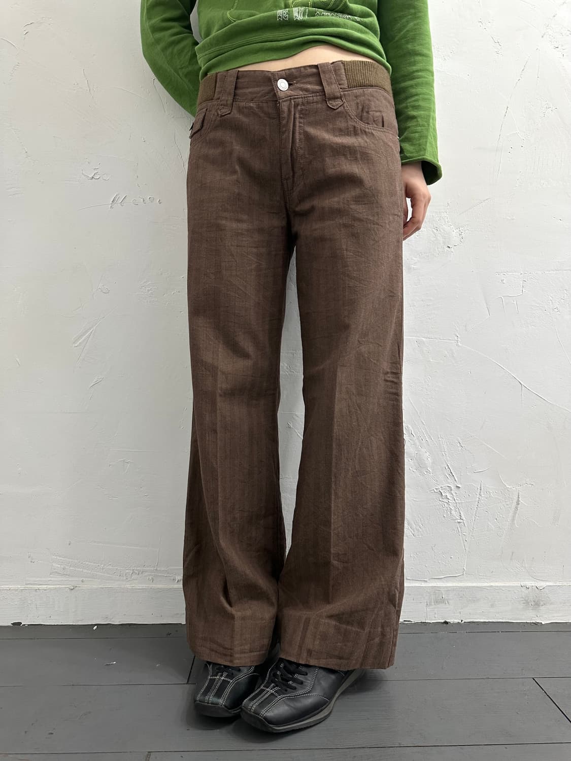 y2k brown pants 상품이미지2