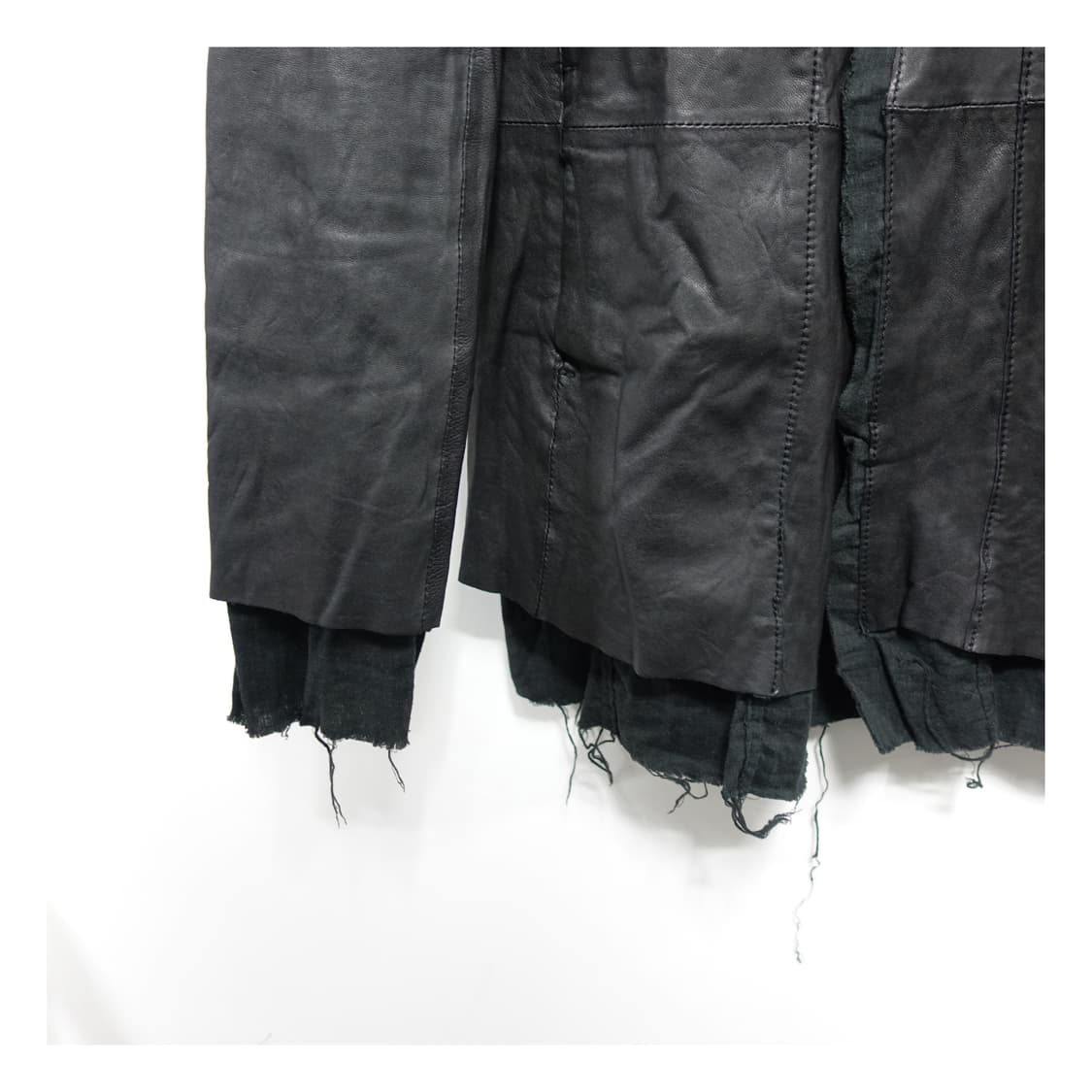 [44] SHELLAC 쉘락 아카이브 아티잔 레이어드 컷오프 램레더자켓 상품이미지8