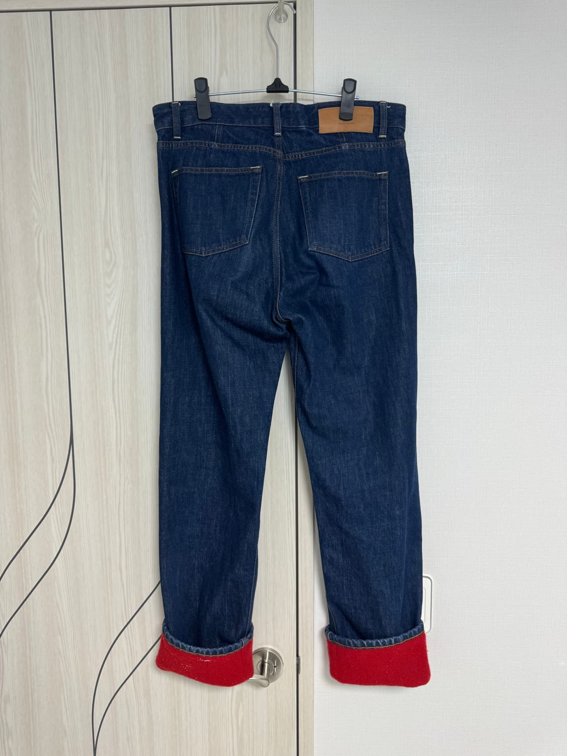 아미 콘트라스트 햄 스트레이트 진 상품이미지3