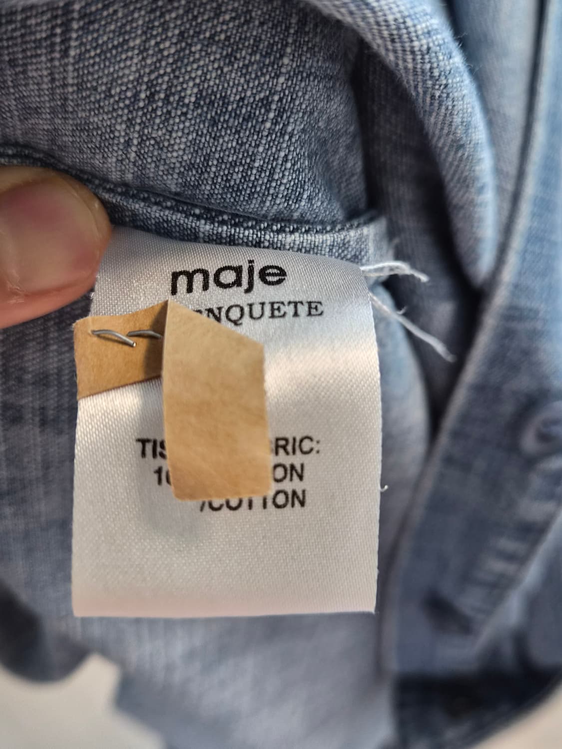 [Maje] 마주 데님 셔츠 원피스 상품이미지7