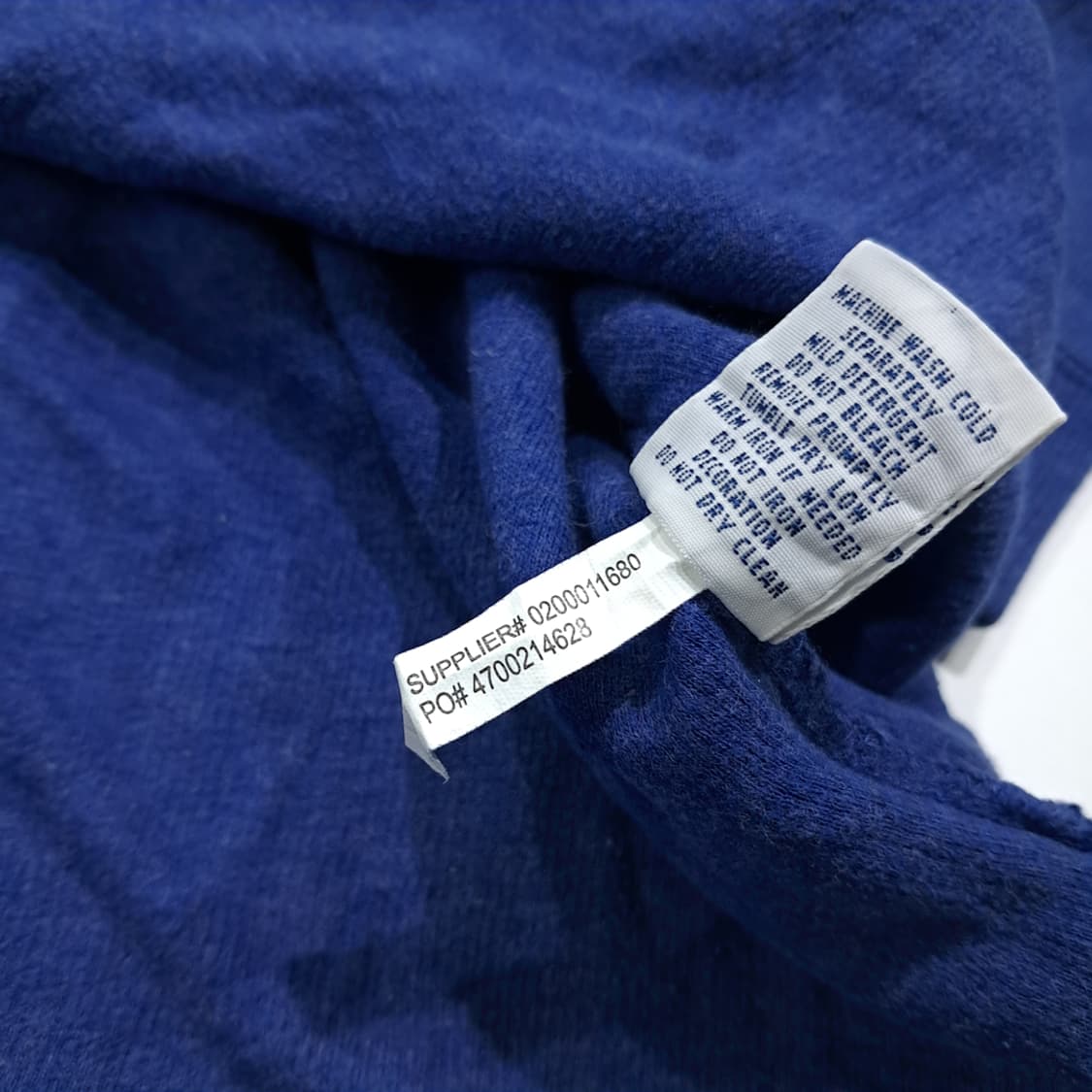 CL345 XLT 폴로 00s 코튼 로얄블루 하프집업 니트 스웨터 상품이미지6