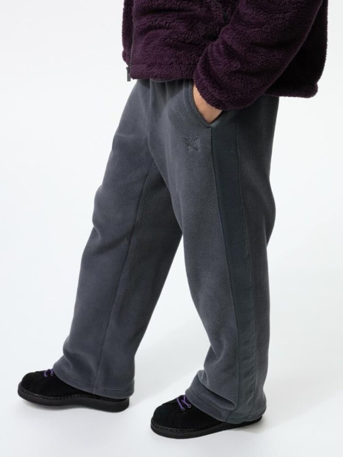 유니클로 니들스 후리스 와이드 팬츠 그레이 M 상품이미지1