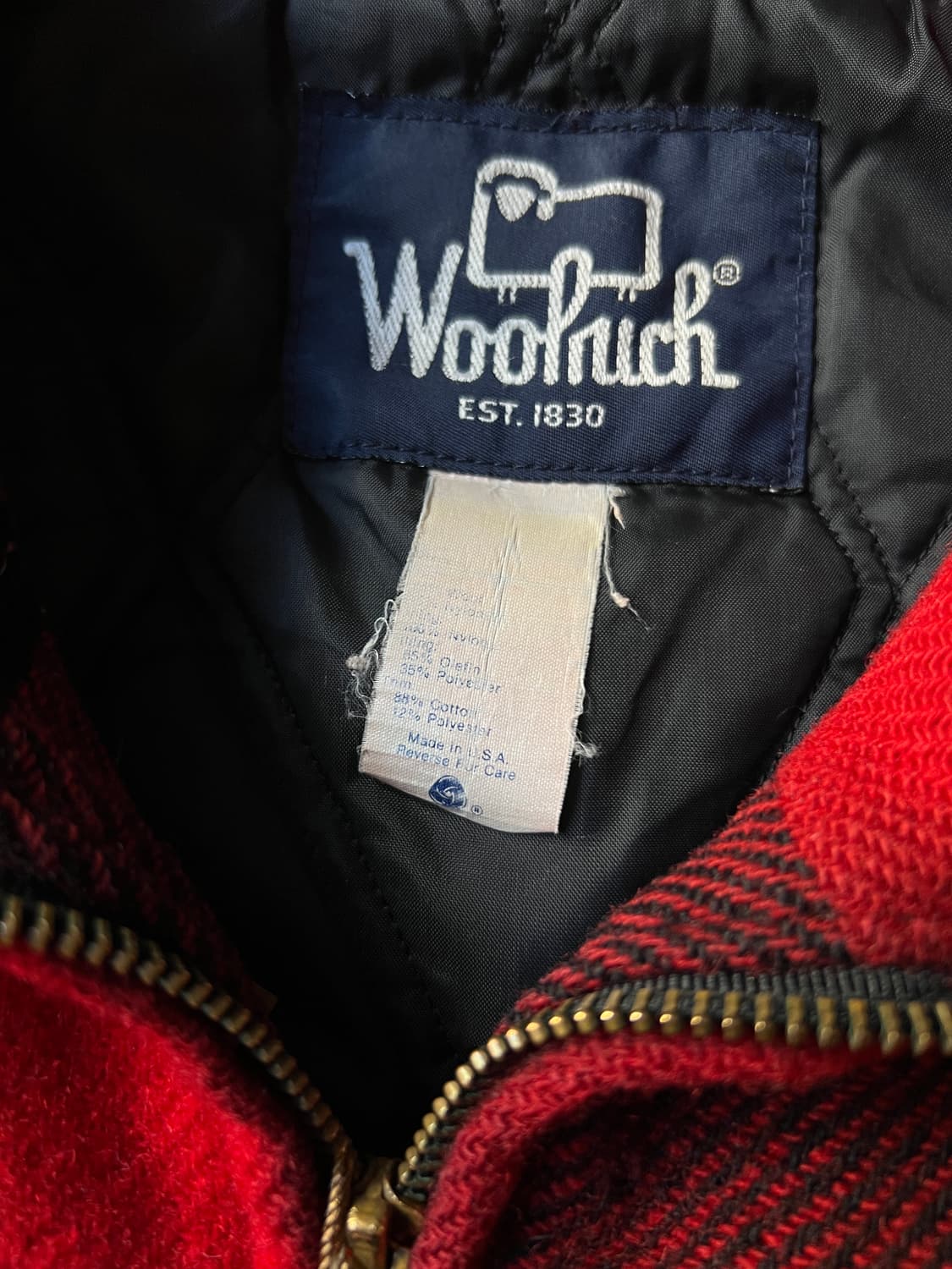 [L]80's 울리치 Made in USA 버팔로체크 신슐레이트 울 자켓 상품이미지3