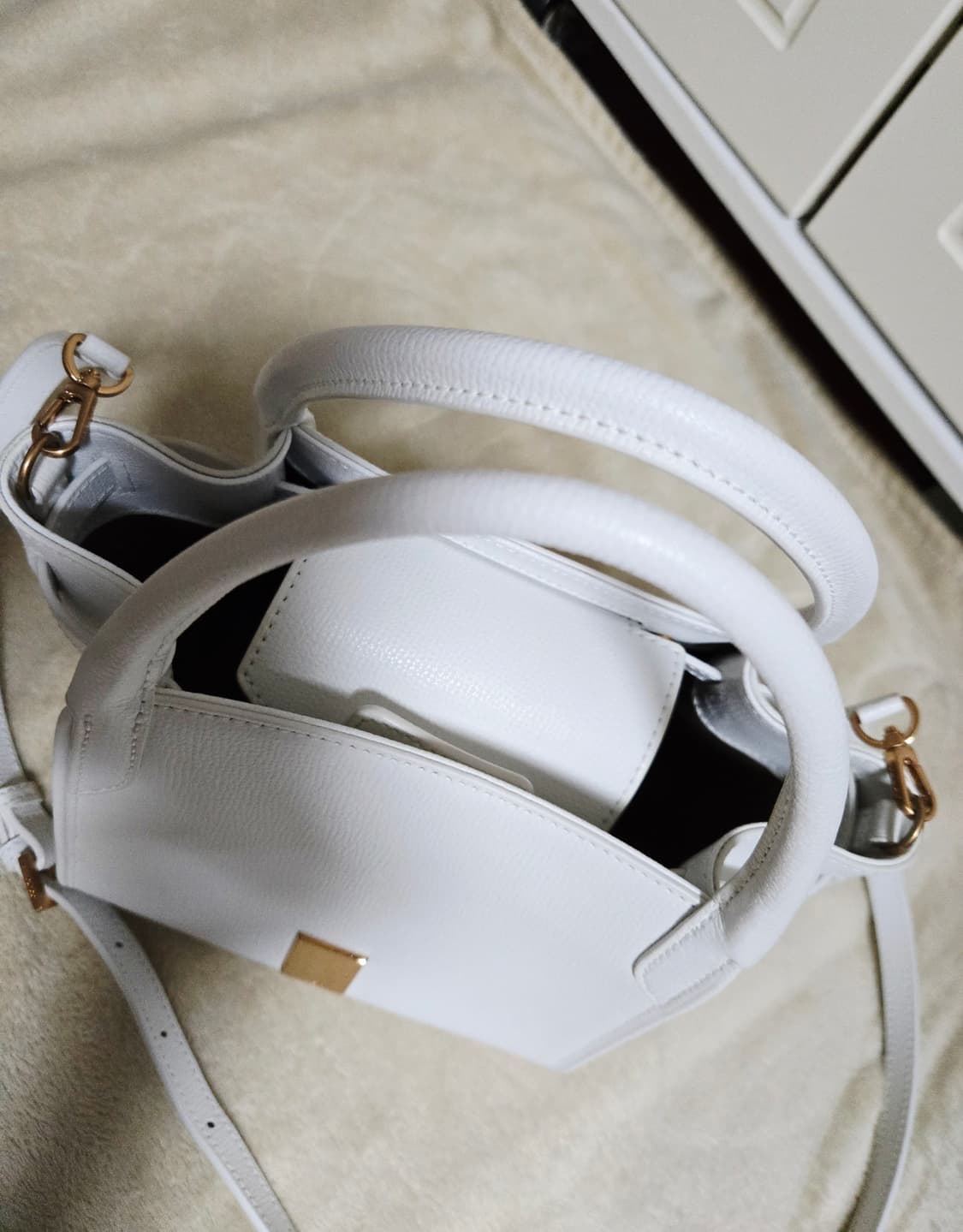 쿠론 멜리아 큐브 토트백 크로스백 상품이미지4