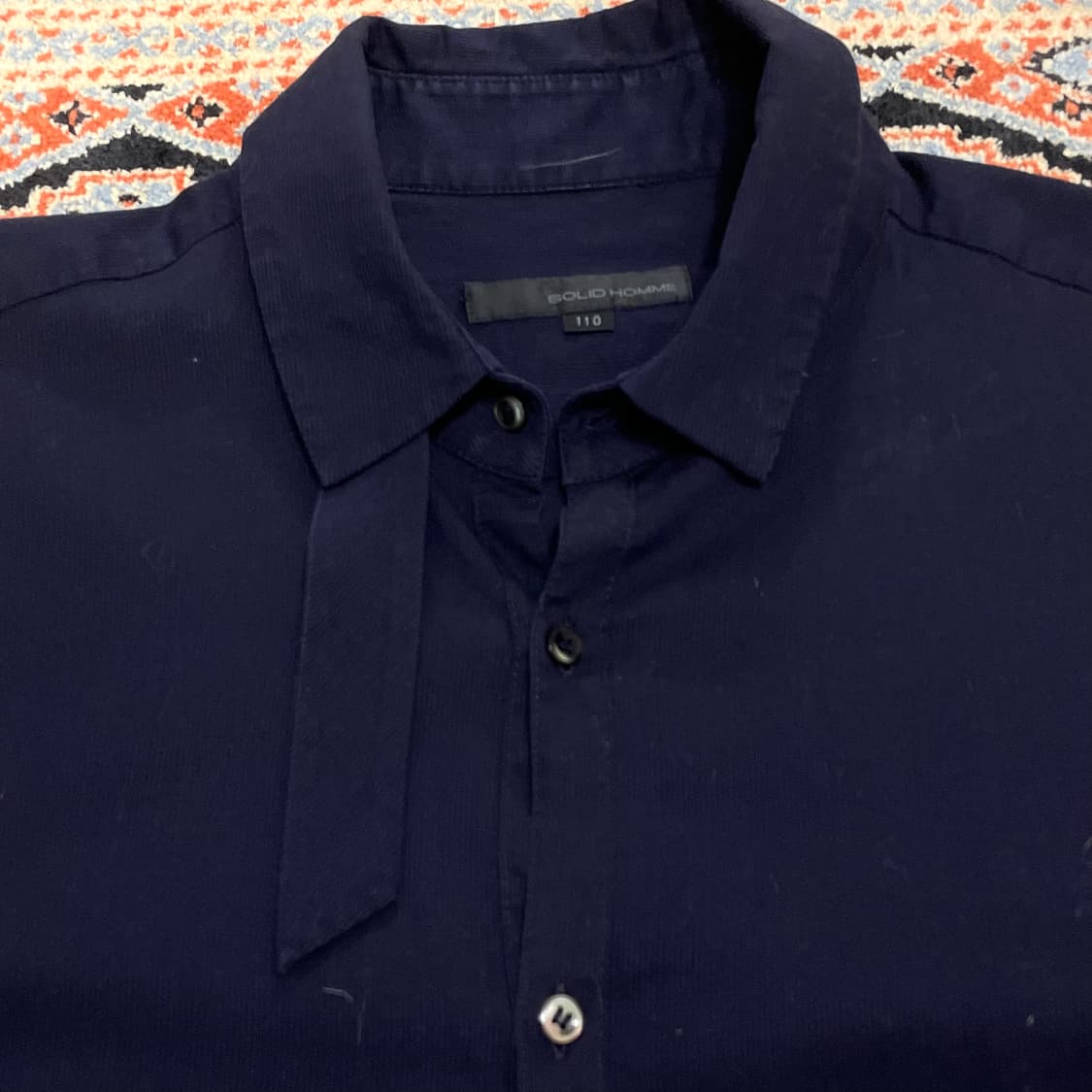 솔리드옴므 네이비 셔츠 남성110 상품이미지3