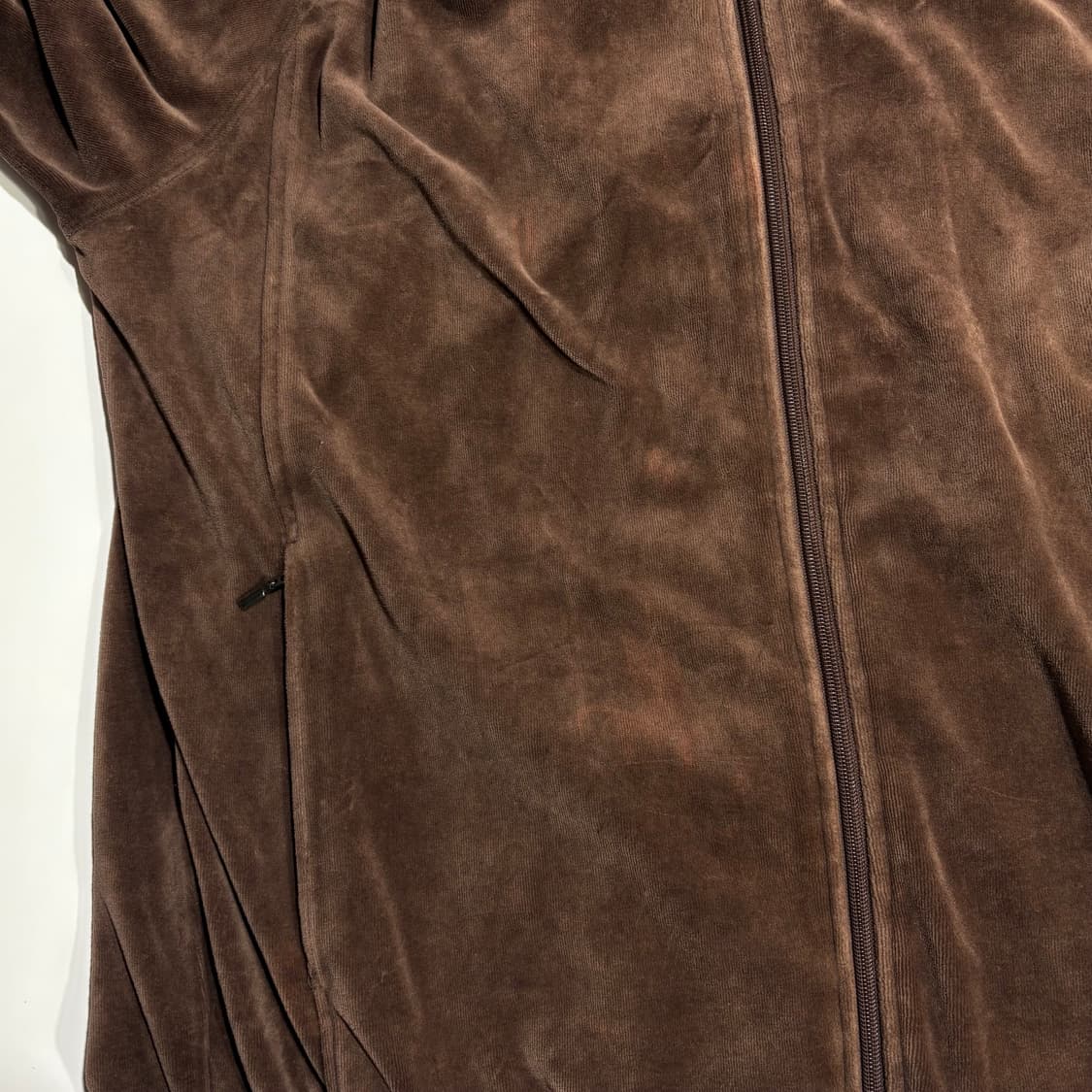 아디다스 벨벳 브라운 벨로아 트랙 자켓 블록코어 상품이미지5