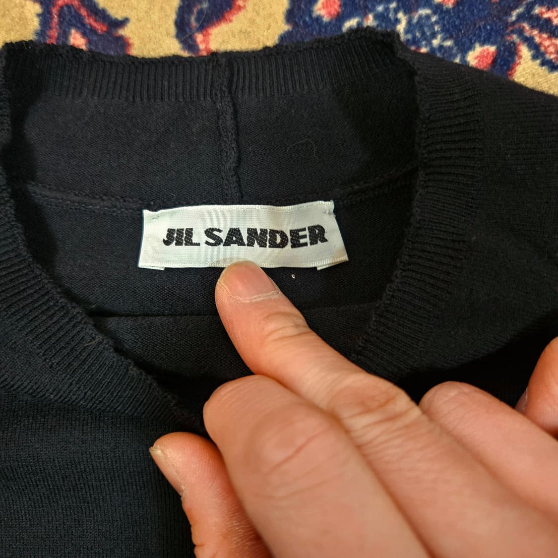 질샌더(Jilsander) 7부 베이직 디테일 간절기 니트 40 size 상품이미지5