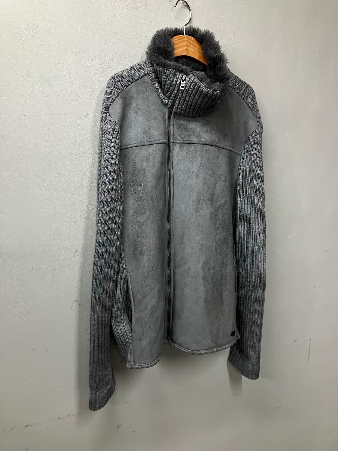 알마니 익스체인지 스웨이드 집업니트 상품이미지4