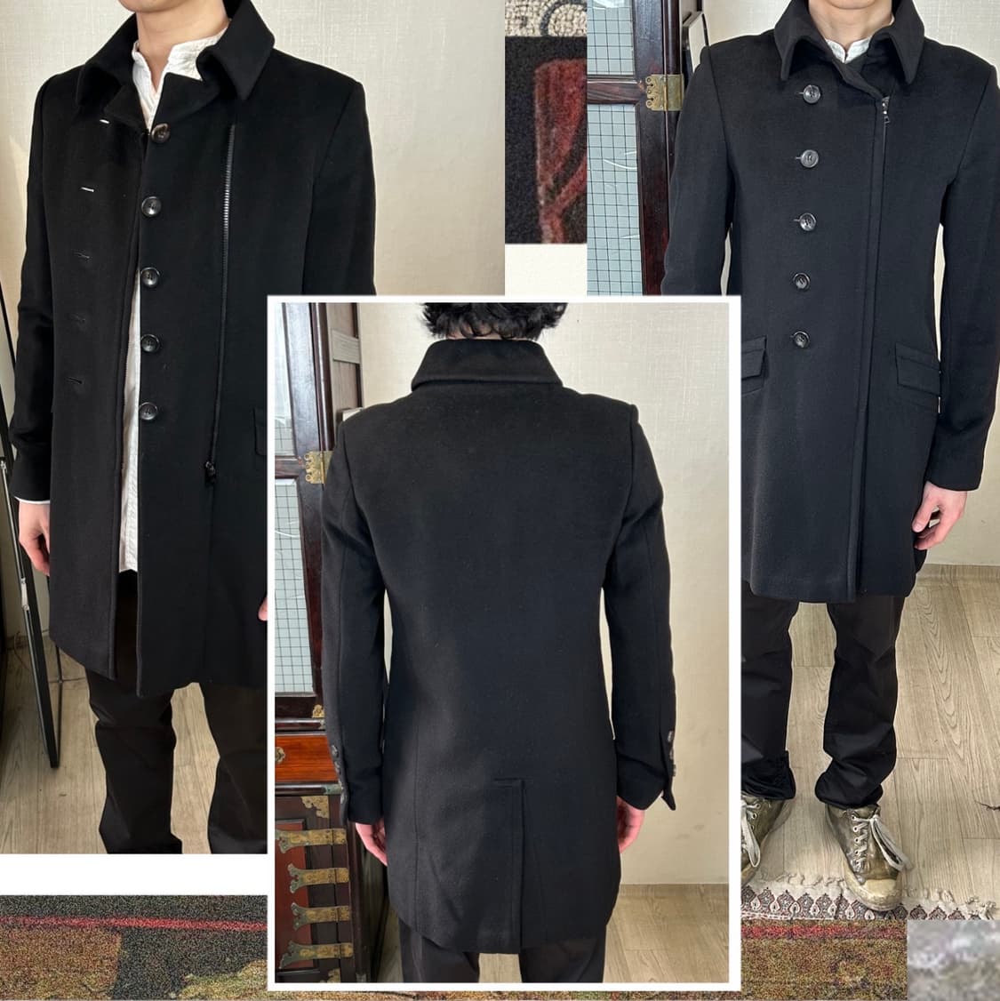 00s 질 샌더 울 캐시미어 블렌드 집업 코트 상품이미지1