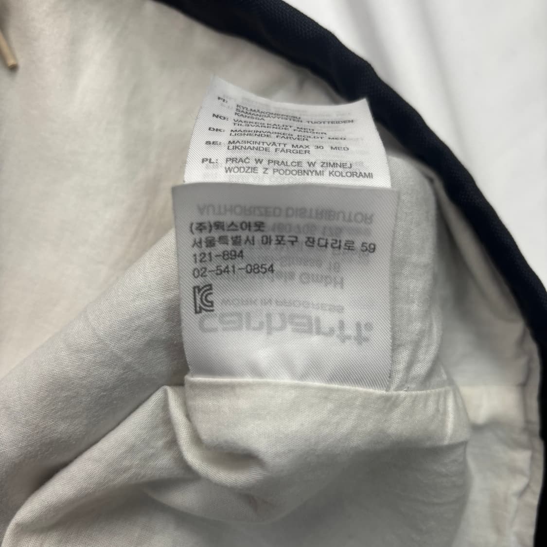 칼하트 Wip 블랙 코치 자켓 L 상품이미지10