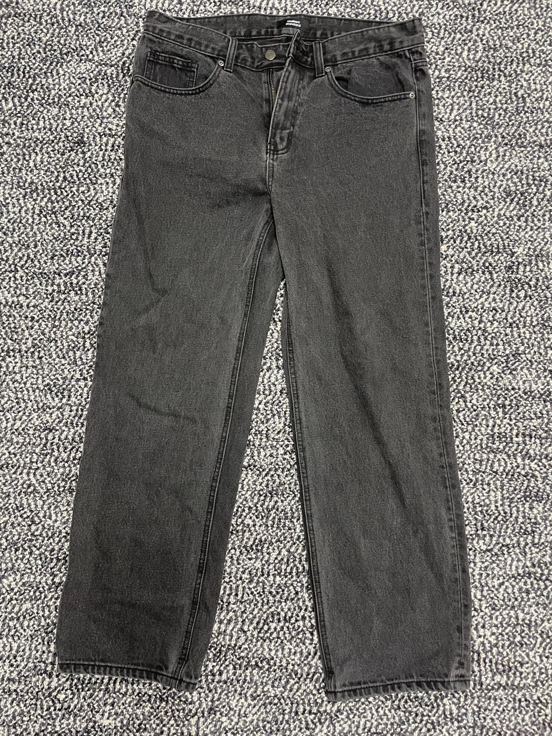 무신사 스탠다드 워시드 블랙 와이드 데님 32 상품이미지1