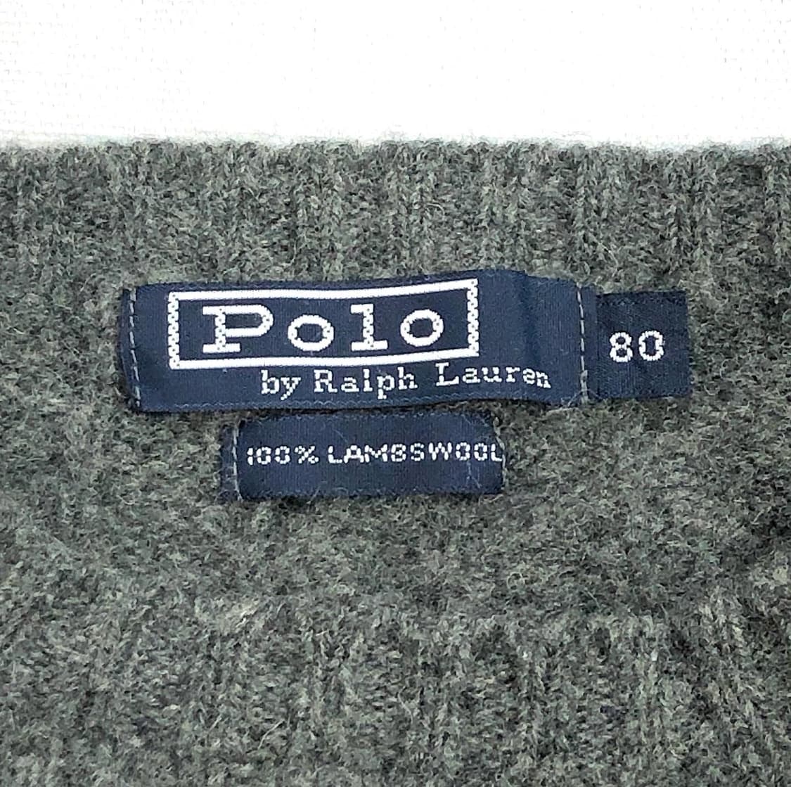 폴로 그레이 꽈배기 니트 80 상품이미지5