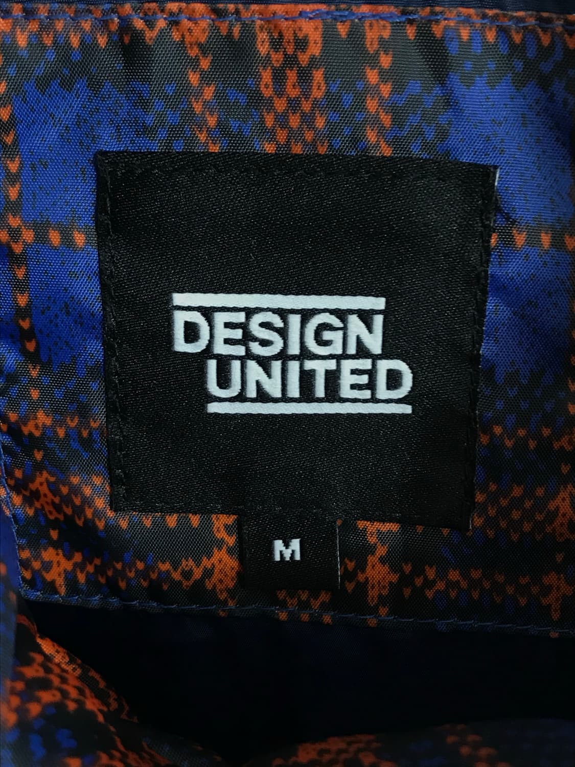 디자인 유나이티드 오렌지 블루 체크 키치 패딩 상품이미지5