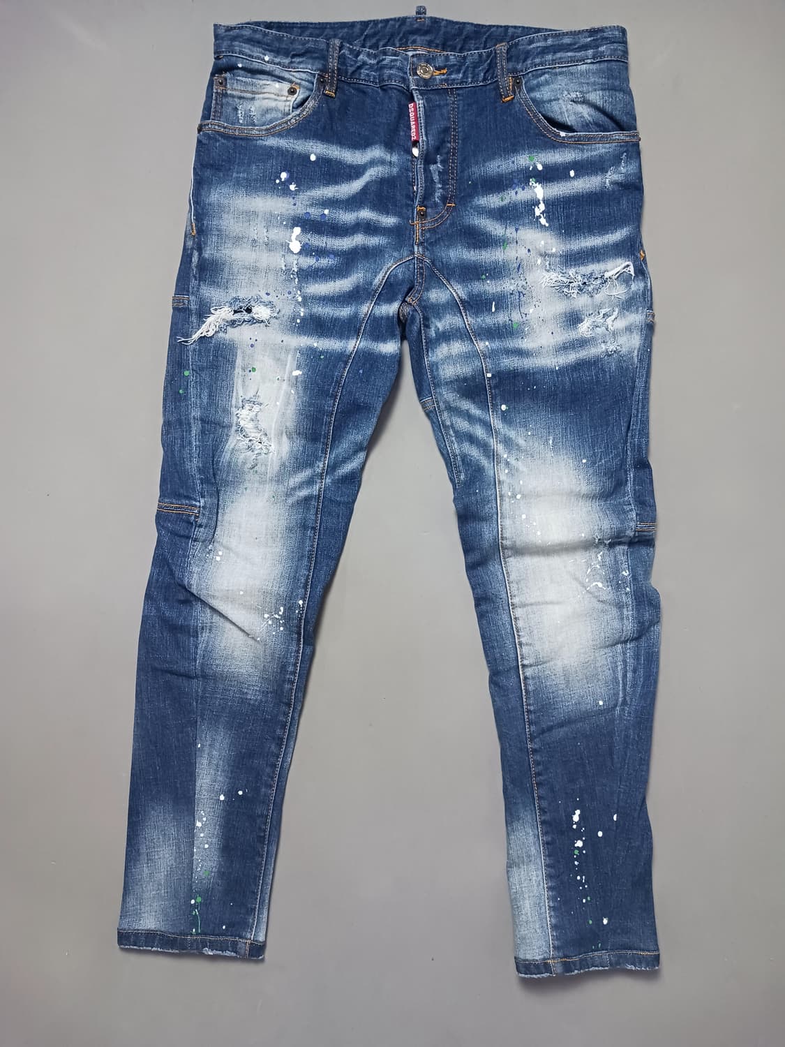 [50] 디스퀘어드2 멀티페인트 스팟 타이디바이커진 청바지 34 35 상품이미지1